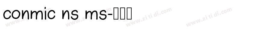 conmic ns ms字体转换